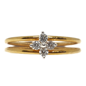 18k gold real diamond ring mga - rdr0045