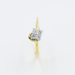 14Kt Gold Ring With Natural Diamond