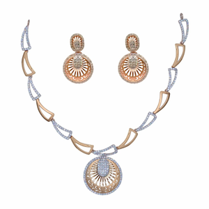 Designer 18k rose gold necklace
