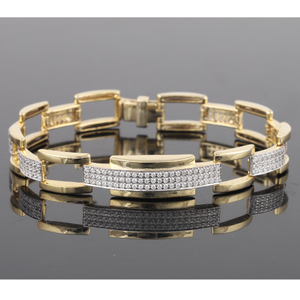 18KT Gold Stylish Diamond Bracelet