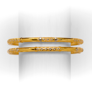 916 single pipe gold  bangle