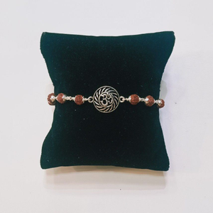 925 Silver Om Casting Rudrax Rakhi