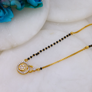 Latest fancy design cz gold mangalsutra