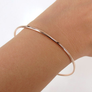 14 kt hallmark real solid rose gold plain sli