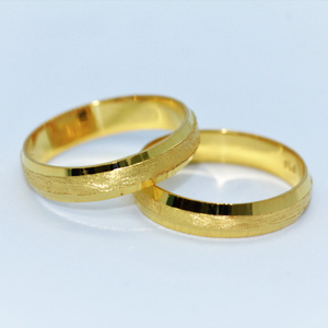 24k gold couple ring