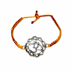 Om broach rakhi in 925 Sterling silver
