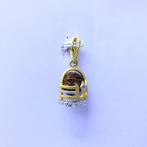 Rudraksha with trishul gold pendant