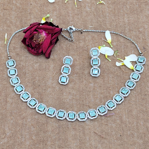 Blue Stone Attractive Necklace Set