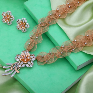 750 Rose Gold Fancy Necklace RN422