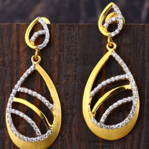 22 carat gold fancy long ladies earrings RH-L