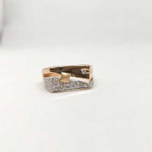 18k men's rose gold ring