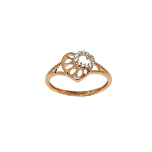 18K Rose Gold Heart Shaped Fancy Ring MGA - L