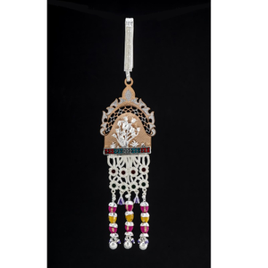 Silver pretty antique waist keychain