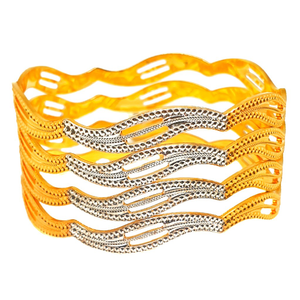 1 gram gold forming fancy bangles mga - bge04