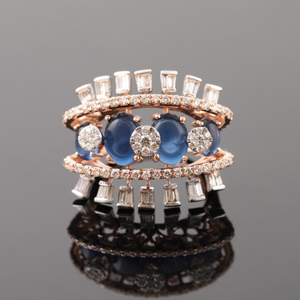 18kt designer diamond rings