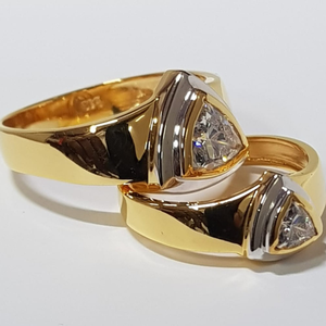 22 ct gold couple ring