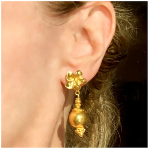 22 Kt Solid Yellow Gold Beads Filigree Wire W