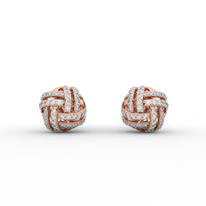 Charming Seven Diamond Stud Earrings