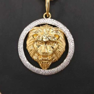 22K / 916 Gold Gents Lion Pendant