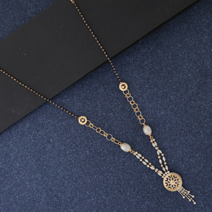 Fancy 18kt rose gold mangalsutra