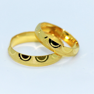 24k gold couple ring