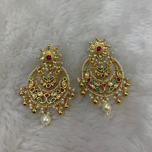 Artificial Rajwadi Earrings for Wedding