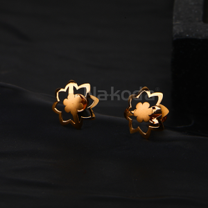 750 Rose Gold Designer Ladies CZ Earring RE26