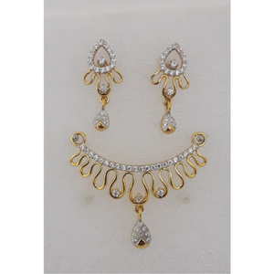 22KT Gold CZ Designer Mangalsutra Pendant Set
