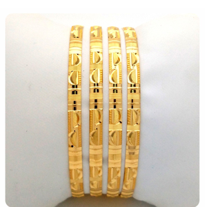 GOLD HALLMARK PLAIN BANGLE - KN1161