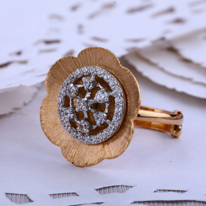 18ct rose gold women's hallmark ring rlr624