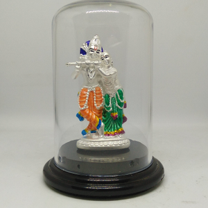 999 silver radhe krishana murti