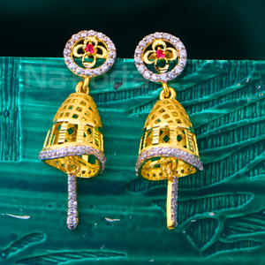 916 Gold Women's Classic Hallmark Jhummar Ear