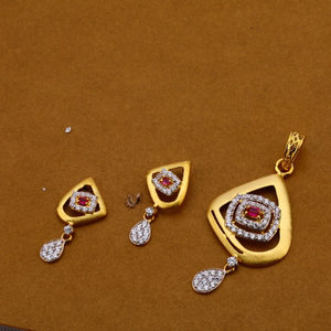 Ladies pendant set 916 cz
