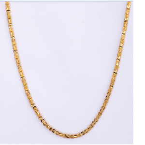 22K Gold ladies Fancy Handmade Chain Yellow