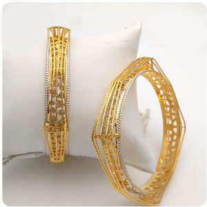 Gold hallmark cnc +TAR bangle - CLJ616
