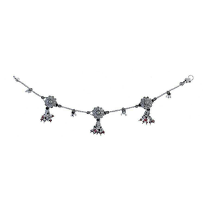 Fancy Silver Ladies Anklet