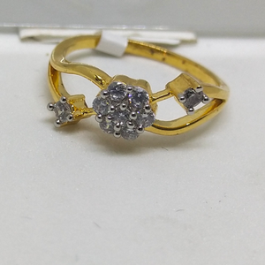 22K light weight cz diamond ring