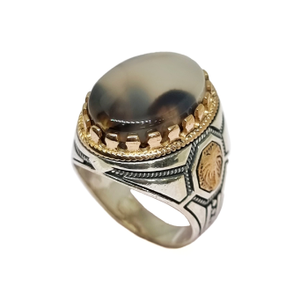 925 Sterling Silver Designer Gents Ring MGA -