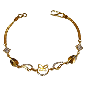 22K Gold Butterfly Shape Modern Bracelet MGA 