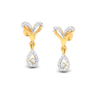 drop diamond earring