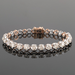 18kt single line diamond bracelet