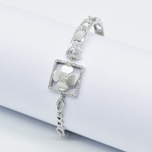925 silver cz party wear bracelet