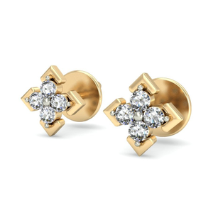 Gold stunning daily wear earrings ber 003