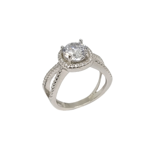 925 sterling silver diamond ring mga - lrs479