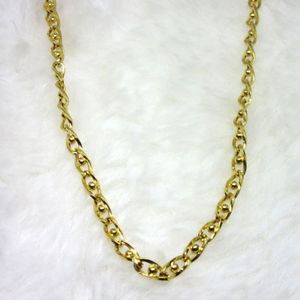 Gold hollow fancy chain