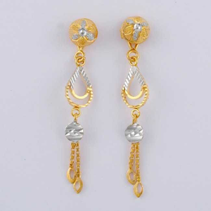 22KT Gold Fancy Design Earrings