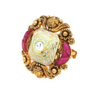 Pearl Loopy Bends Ring For Women