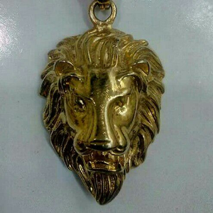 Brass lion shaped attractive pendant