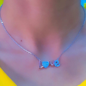 92.5 Silver Chain Pendant Necklace For Ladies