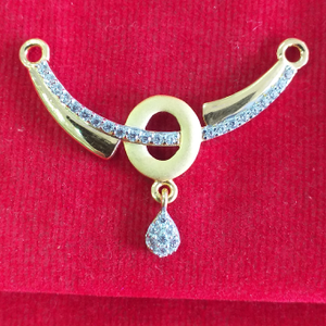 91.6 meat finish hallmark gold mangalsutra pe